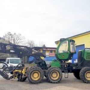 foto JohnDeere 1270E 8W harwester 24t roto cabin forestry wood logg